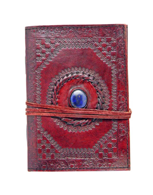 Leather Embossed Stone Eye Journal